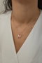 Heliophilia Silver Collar de Plata de Ley 925 Oro Rosa y Blanco